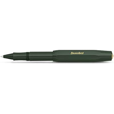Kaweco CLASSIC SPORT Rollerball Green I GelBallpoint Pen Including 0.7 mm Refill I in Classic Design with Ceramic Ball 13.5 cm