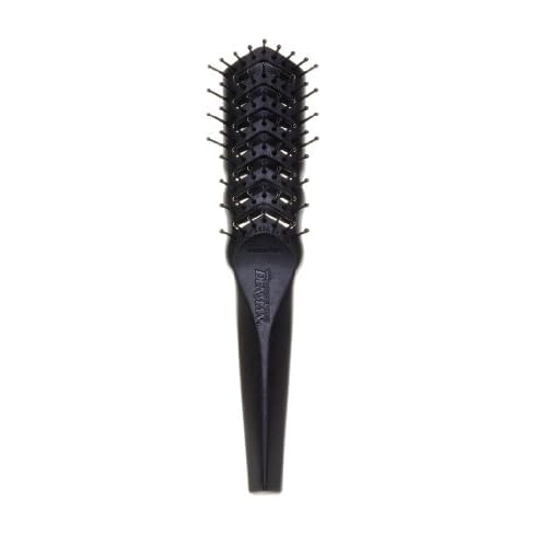 Denman D100 Flexible Vent Brush for Blow Drying - Styling Hair Brush for Wet Dry Curly Thick Straight Hair - For Women and Men Black
