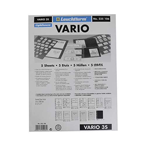 Lighthouse VARIO 3S Stamp Stock Pages- 5 Pages