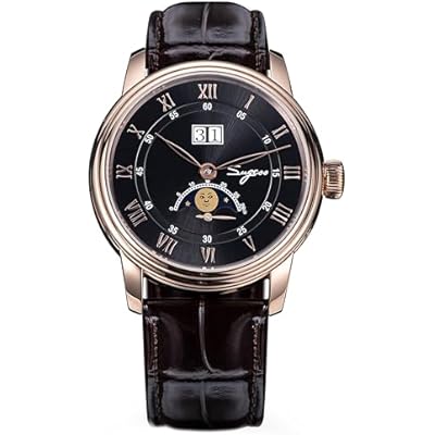 Sugess MoonPhase Master 41mm S437.05 ST2528 Automatic Mechanical Mens Wrist Watch Seagull 1963