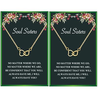 Friendship Necklaces BFF Necklaces for 2 for Women Matching Necklace for BFF Bestie Friends Sisters Birthday Gifts for Her
