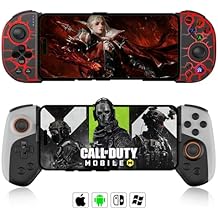 Joso Mobile Gaming Controller for iPhoneAndroidPC, Telescopic Phone Controller with 8-Color RGB Light, Turbo, Hall Effect Joystick, Controller for iPhone 15141312Galaxy S23 S22S21