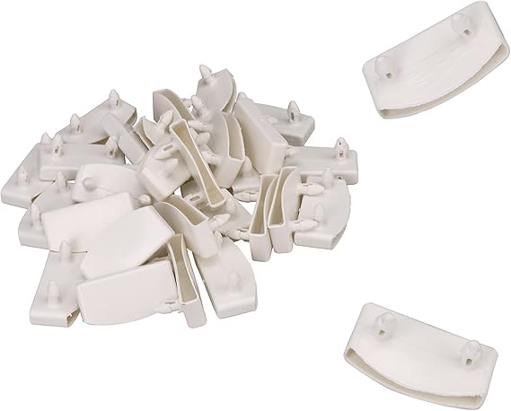 30PCS Plastic Bed Slat End Caps Holders Replacement Kits Single Head Inner Hole 55mm White