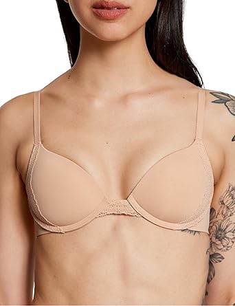 Pepper Push Up Bra | Lace Lift Up Bra, Zero Gaps, Silky Fabric, Underwire Lace Bras for Women, 30A-40B