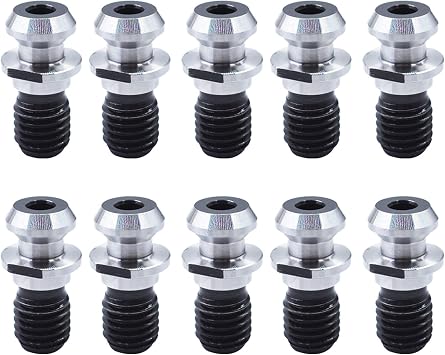 10-Pack CAT 40 45-Degree 0.74In Pull Stud Retention Knob Replacement for Mazak Fadal Cat40 CNC